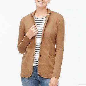 J. Cree factory tan sweater blazer XS EUC